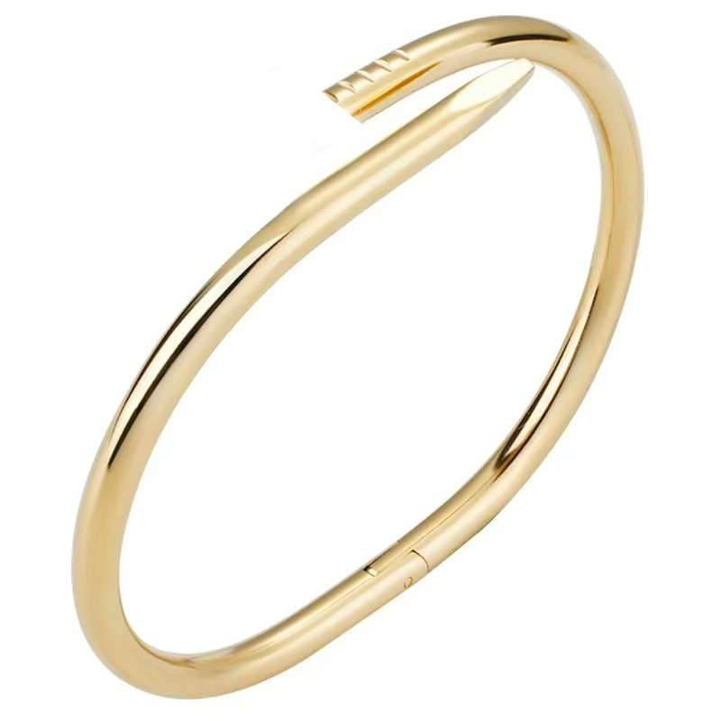 Nail Bracelet Designer Bangle luxury jewelry oval diamond bracelt 18k gold silver stainless steel cuff armband braclet jewlery designer for women men braceletes