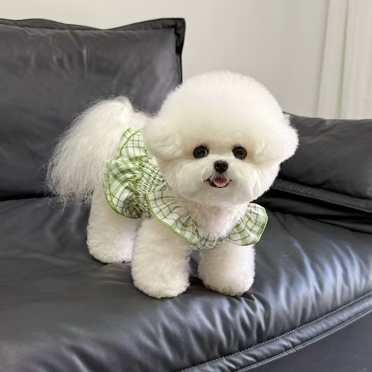T438Pet refreshing skirt dog cat summer new small puppy Teddy Bichon Yorkshire sling dress