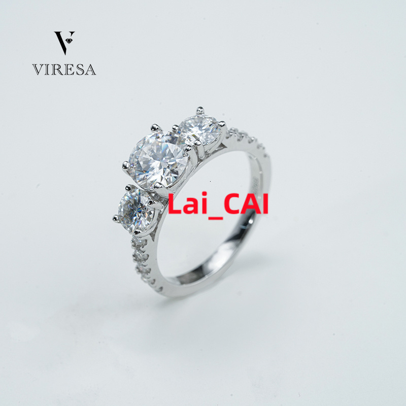 Luxury 925 Sterling Silver Moissanite Wedding Ring for Women Jewelry