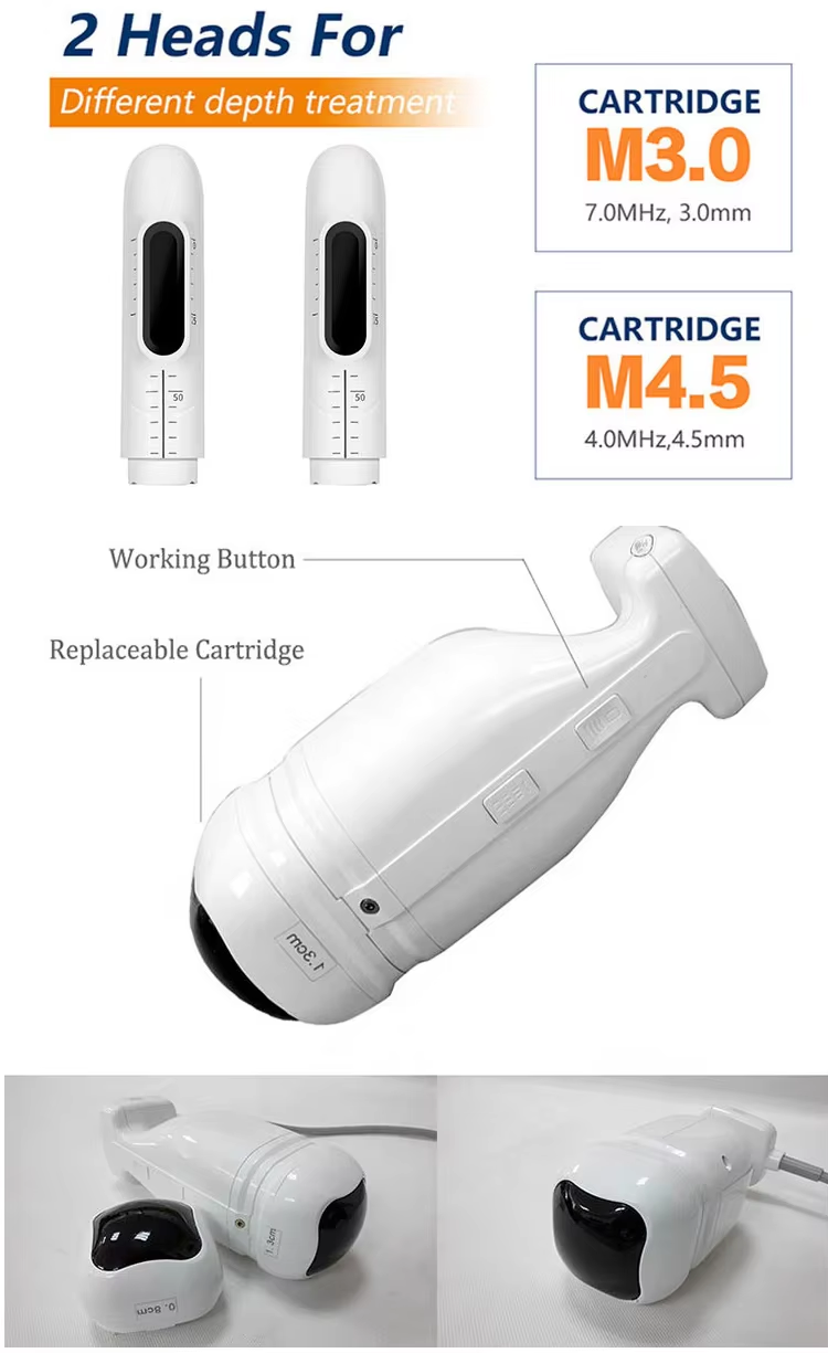 Vertical 5 in 1 MFU & FU Anti-Aging Wrinkle Removal 8D Hifu Ultrasounds Skin Tightening Skin Rejuvenation Face Lifting Viginal Tightening Hifu Slimmin