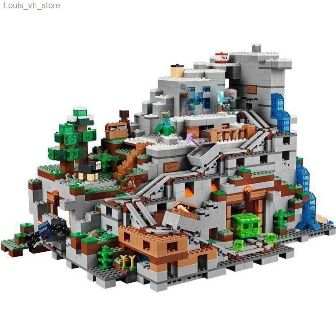 New Cave Brick Toys Popular Boys World Building Organ Bricks and Digital Bricks and Elevator Educational Toys Gifts L250610