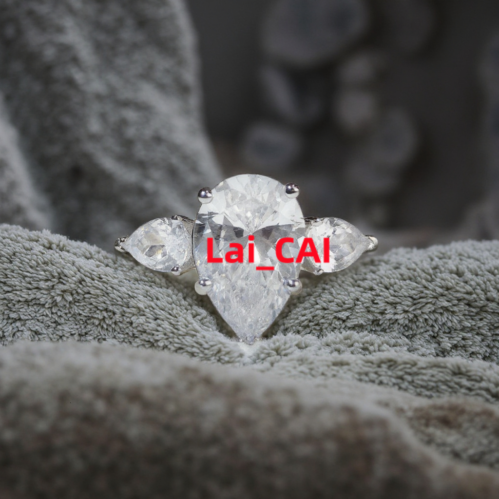 Wholesale 4ct Vvs Big All Moissanite Diamond Ring 925 Silver Diamond Fine Jewelry for Women
