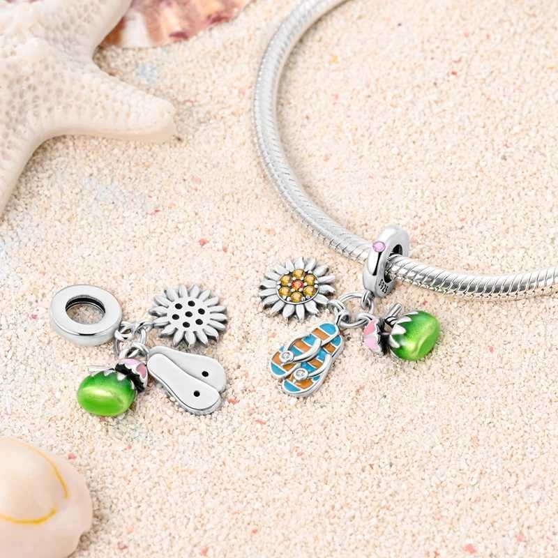 925 Sterling Silver Cowboy Boot Slipper Shoes Dangle Charms fit MULA Bracelet Necklace Enamel Pendant Bead DIY Jewelry Making XJ250611