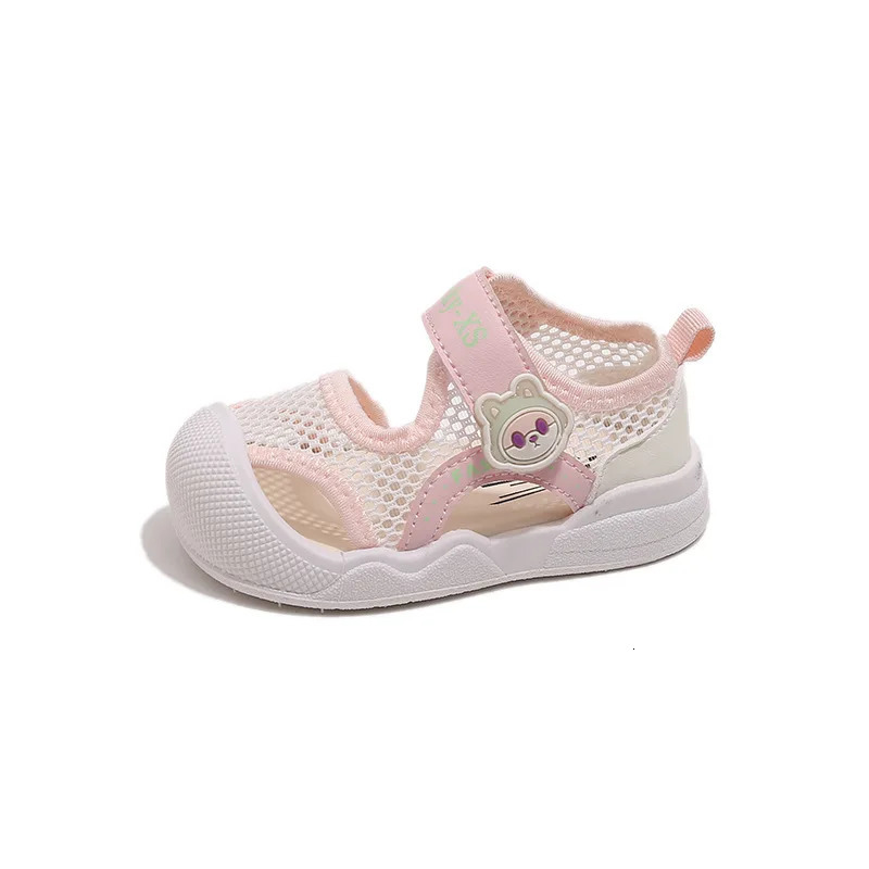 1-3 Years Baby Sandals Summer Shoes Infant Outwear First Walkers Little Toddler Boys Girls Close-toed Sandals Pink Green 250611