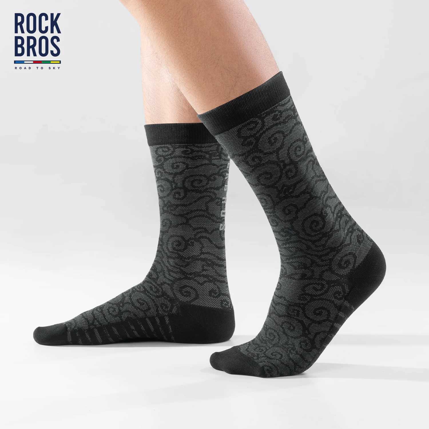 ROCKBROS Quick-Dry Cycling Socks Men Women Breathable Anti-Odor Bike Socks for Long Distance Riding Comfortable Durable Z250610