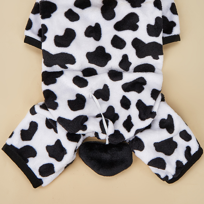 Adorable Pet Embroidery Cow Outfit for Transformative Play