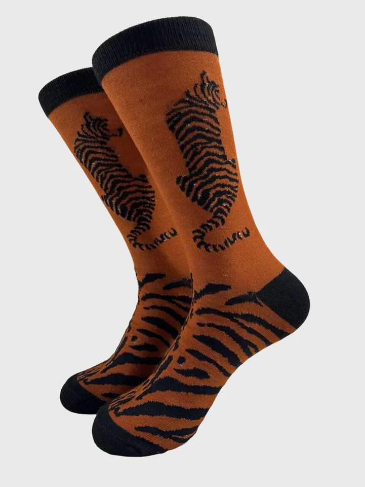 New Style Hip Hop Funny Socks Men Harajuku Happy Crew Skateboard Novelty Unisex Socks Tiger Bear Panda Design Mens Socks Z250610