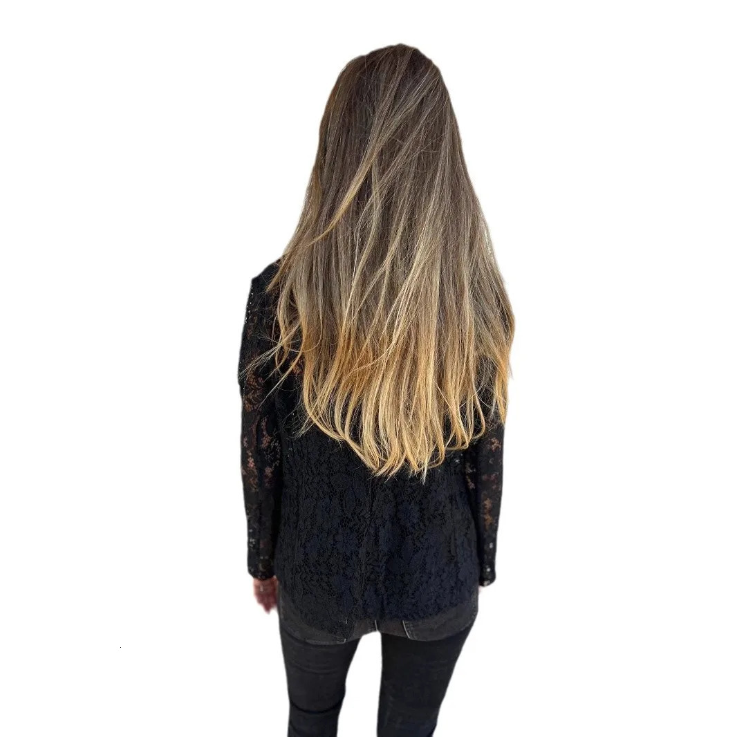 Summer Womens Jacket Fashion Casual Dress Solid Color Lace Blazer White Black Available 250610