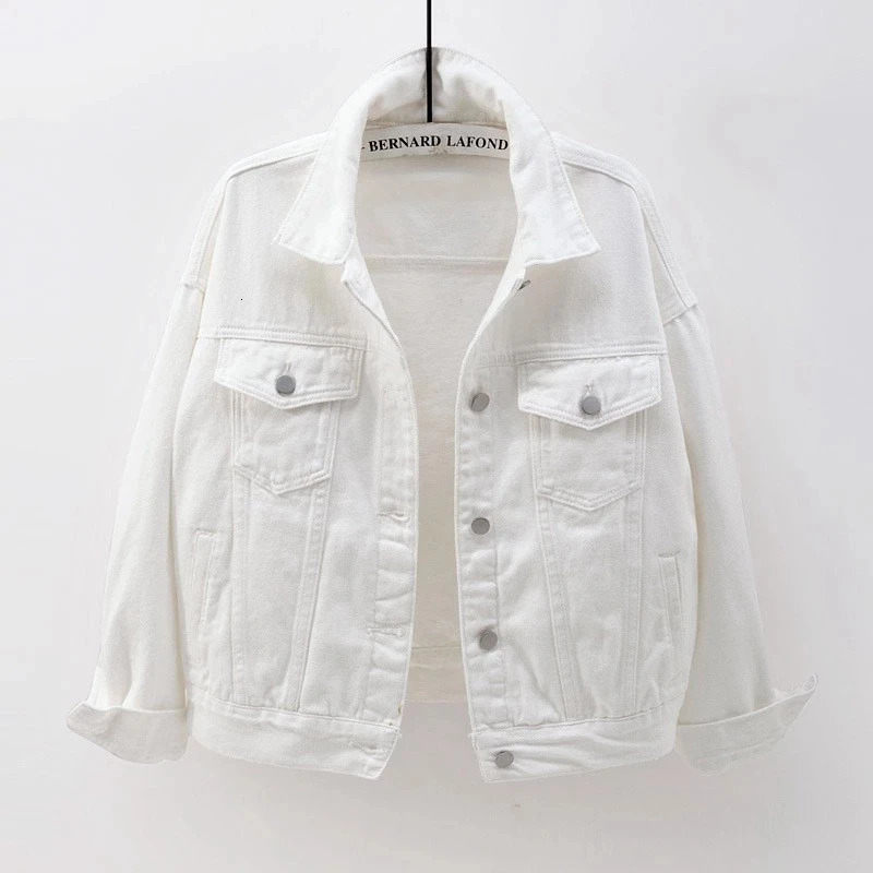 Spring Autumn Denim Jacket For Women Loose Tops Basic Coat Female Jean Jackets Fashion Purple Yellow Loose Lady Outerwear 250609