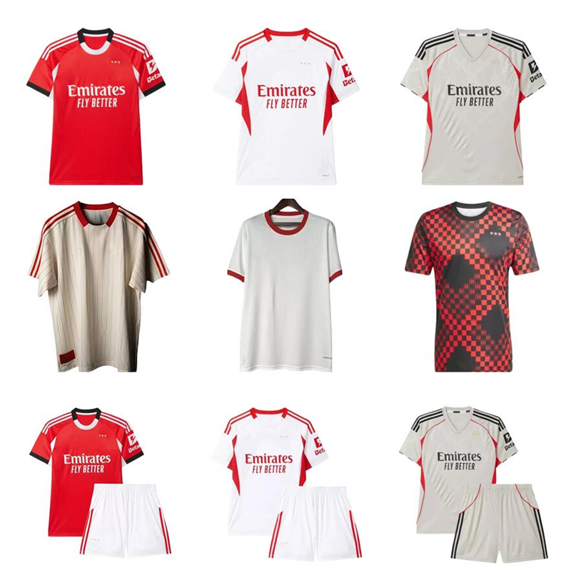 BeNfIcAS 2025 26 Football Jersey Shirts Kit 2025 Home Away Third AKTURKOGLU Di Maria Soccer Jerseys KOKCU AMDOUNI BESTE Fan Player Men kids kit football uniforms