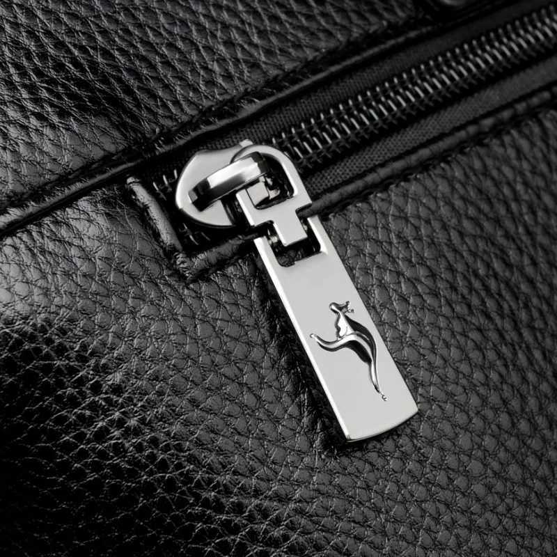 New Luxury Cow Leather Mens Business Bag Classic Black Handbag Male Briefcase Cowhide Laptop Office Bags for Men Suitcase W250610