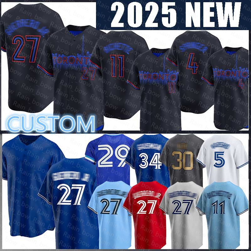 27 Vladimir Guerrero Jr. Baseball Jerseys Joe Carter George Springer Bo Bichette Davis Schneider Kevin Gausman Alejandro Kirk Daulton Varsho Alek Manoah
