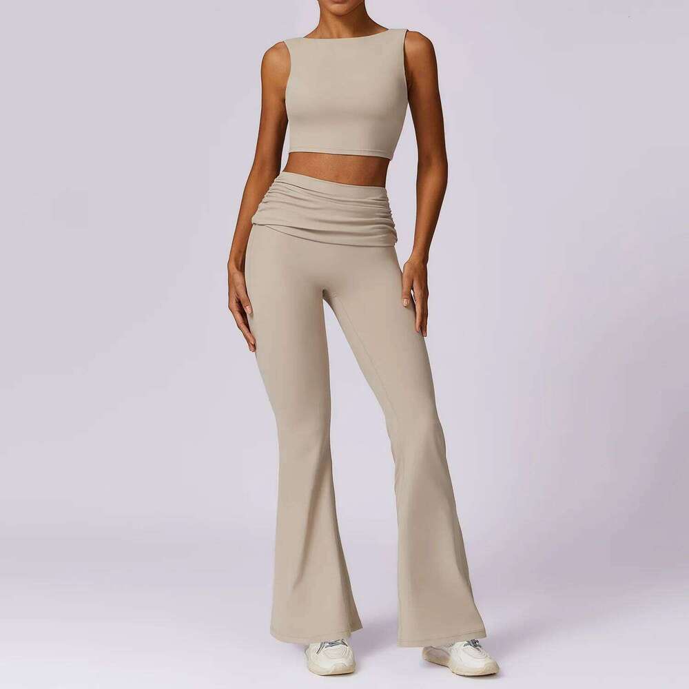 Yoga Clothing Sets Women Athletic Wear High Waist Leggings And Top Two Piece Set Seamless Gym Tracksuit Fiess Workout Outfits