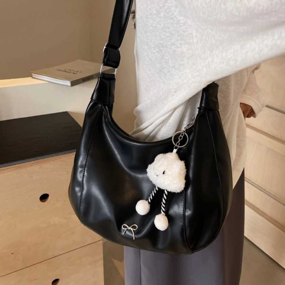 2025 Summer New Large Capacity Underarm Shoulder Bag Crossbody Bag Womens Fashion Backpack Comes with a Small Doll as a Gift XJ250610