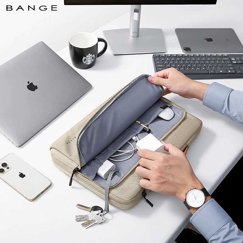 BANGE Slim Laptop Sleeve Bag 14-15.6 Inch Notebook Pouch for Mens Shockproof Computer Briefcase for Business Travel Laptop Case W250610