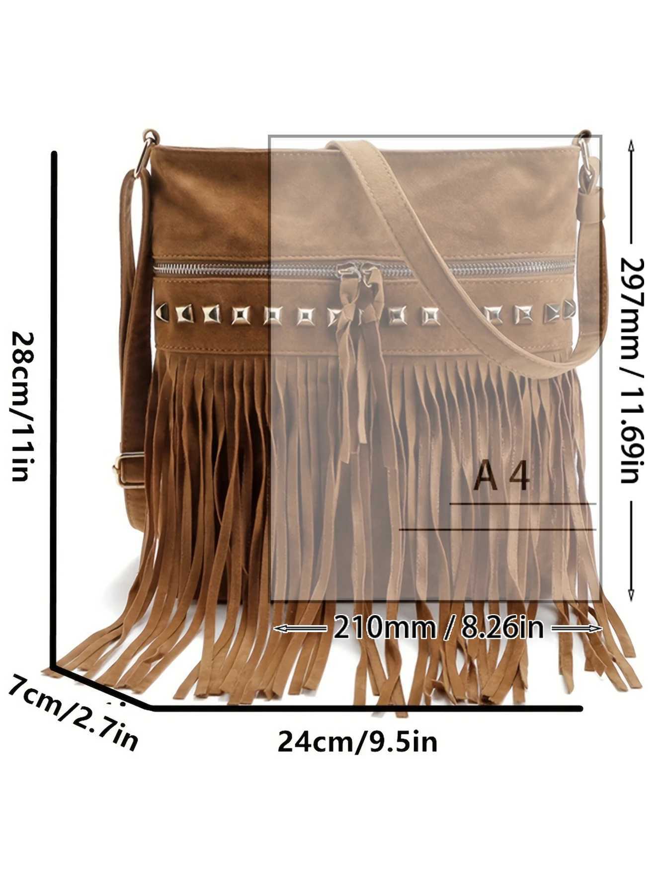 Autumn and winter new crossbody bag for women fashionable Europe and the United States fashion velvet willow nail fringe bag all XJ250610