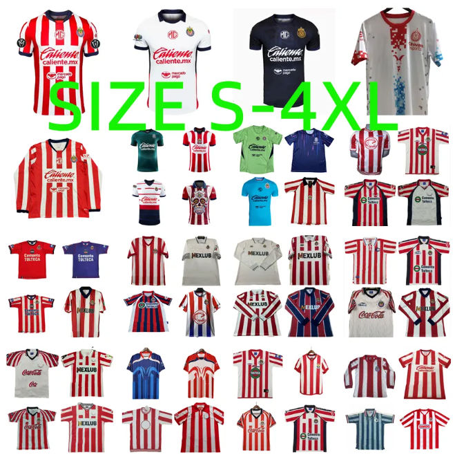 New + Retro 2025 2026 2027 Chivas soccer jerseys 1995 1996 1997 1998 1999 2000 2005 2006 2007 Guadalajara Vintage football shirts T long sleeve uniform