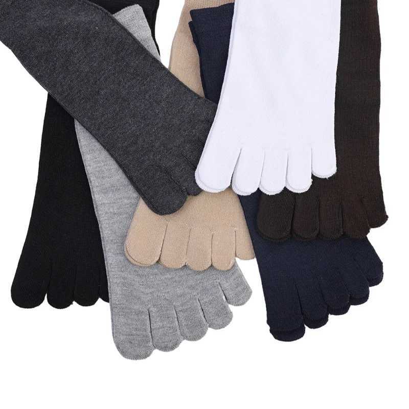 1/5Pairs Five Fingers Toe Socks Breathable Cotton Socks Unisex Sports Running Sweat Absorbent Antibacterial Ankle Crew Socks Z250610