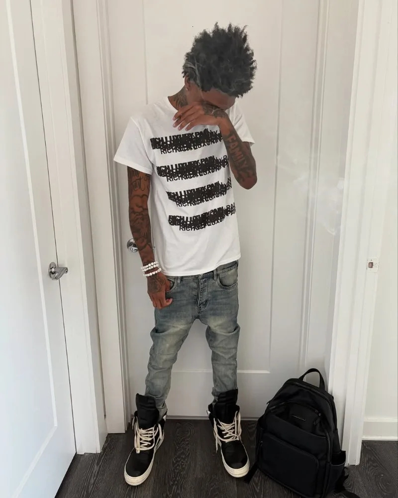 Summer Harajuku Casual Fashionable Letter Printing Oversized Short-sleeved Top Men Y2k Hip-hop High Street T-shirt Women 250611