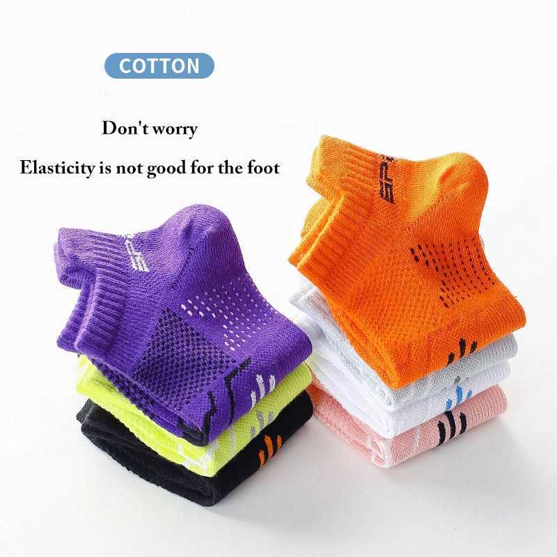 3Pairs/Lot Running Socks for Men and Women Basketball Breathable Anti-Slip Sports Fitness Cycling Walking Cotton Athletic No Sweat Socks Z250610