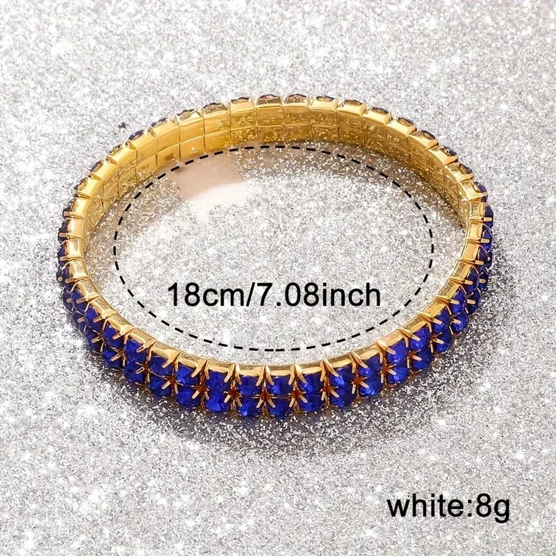 2PCS/Set Of Blue Womens Watches With Minimalist Elements Quartz Watches Blue Alloy Watch Straps Jewelry Sets Gifts For Girls 250606