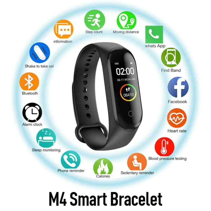 New Children's Watches Kids LED Digital Sports Smart Watch Wrist Watch Fitness Bracelets For Boys Girls Men Women Electronic Sport Bracelet Clock For Android IOS M4