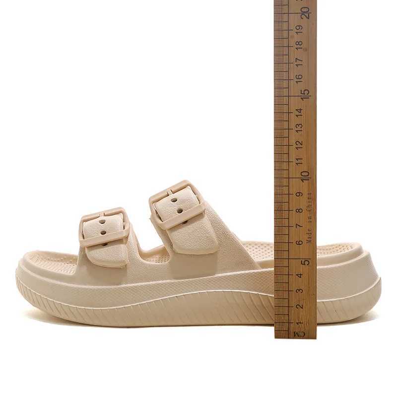 Double Band Slippers For Womens Men Summer EVA Cloud Sandals Woman Thick Platform Slides 2025 Mens Beach N Slip Flip Flops XJ250610