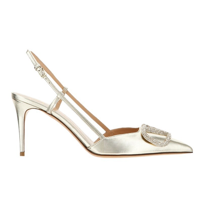 Free shipping designer for womens dress shoes sliver New pointed thin heel rhinestone fashionable and versatile high heels