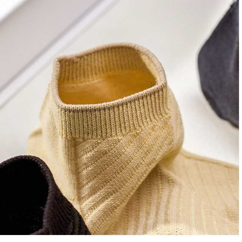 3/5Pairs High Quality Bamboo Fiber Mens And Women Socks Embroidery Boat Ankle Socks Men Gifts Spring Summer Socks Z250610
