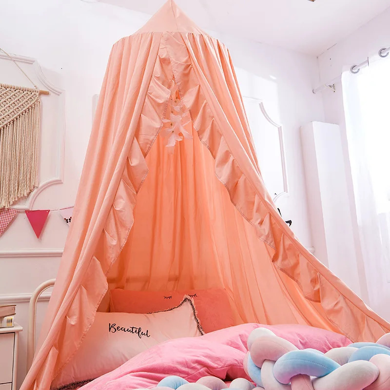 Baby Mosquito Net for Crib Hung Dome Lacework Bed Canopy Tent Curtain Antimosquito Shade Girls Princess Room Decor Screen 250604