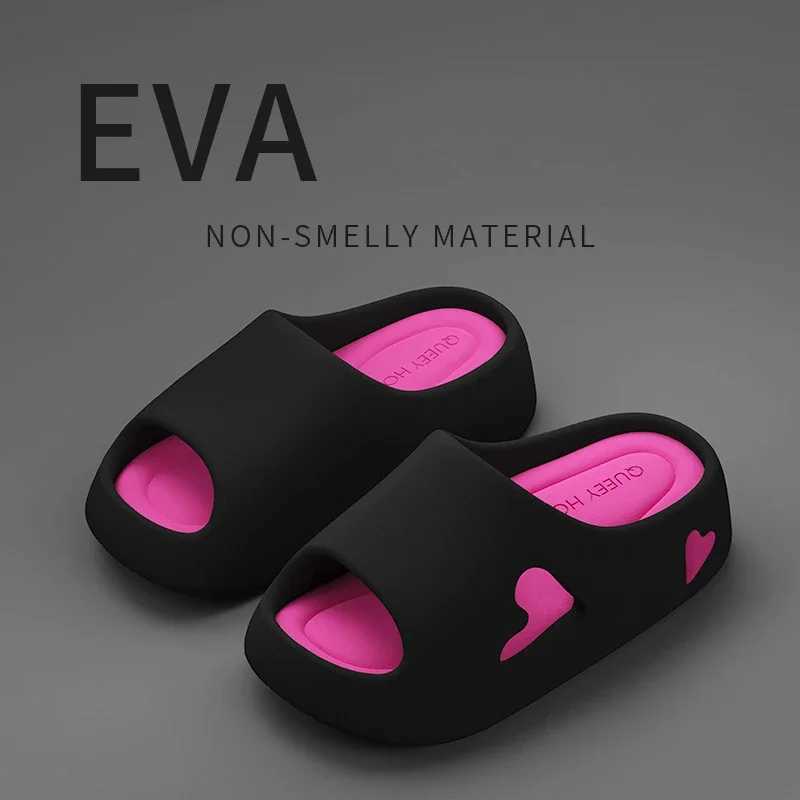House Slipper Flip Flop Women Love Heart Platform Cloud Outdoor Indoor Summer Soft Sandal Slides Ladies Home Hotel Shoe Flat EVA XJ250610
