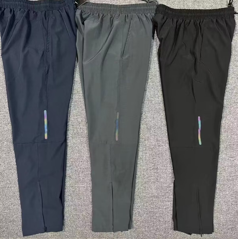 mens sports sweatpants fitness workout tech track pants joggers trousers black yoga outfit man's casual quick dry gym drawstring pockets skinny pants A6