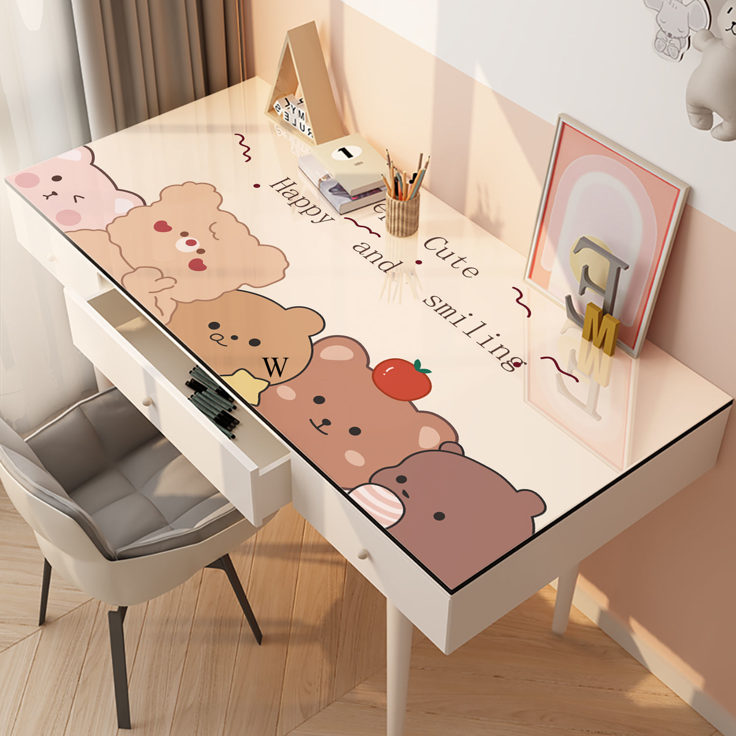 Cartone Animato Non Slip Cartone Animato Di Studio Carino Tavolo Tavolo R-3