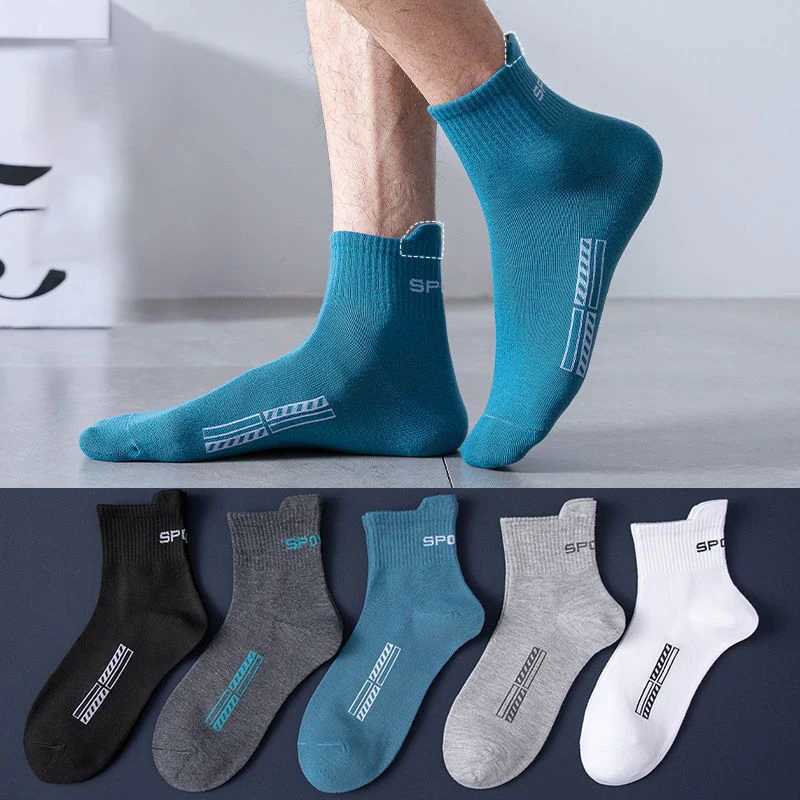 10 Pairs High Quality Lot Mens Socks Casual Breathable Socks Men Cotton Socks Run Sports Socks Men Gift Socks Large Size 38-45 Z250610