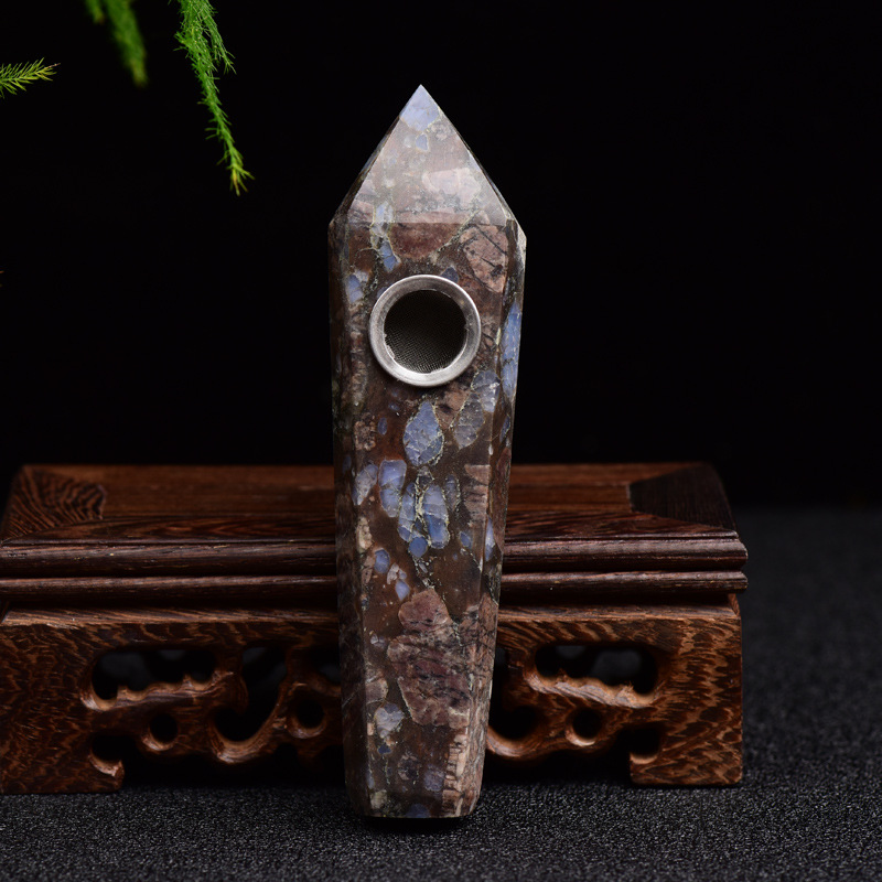 90g Natural Quartz Clear crystal smoking pipe tobacco pipe point wand cigarette Beautiful