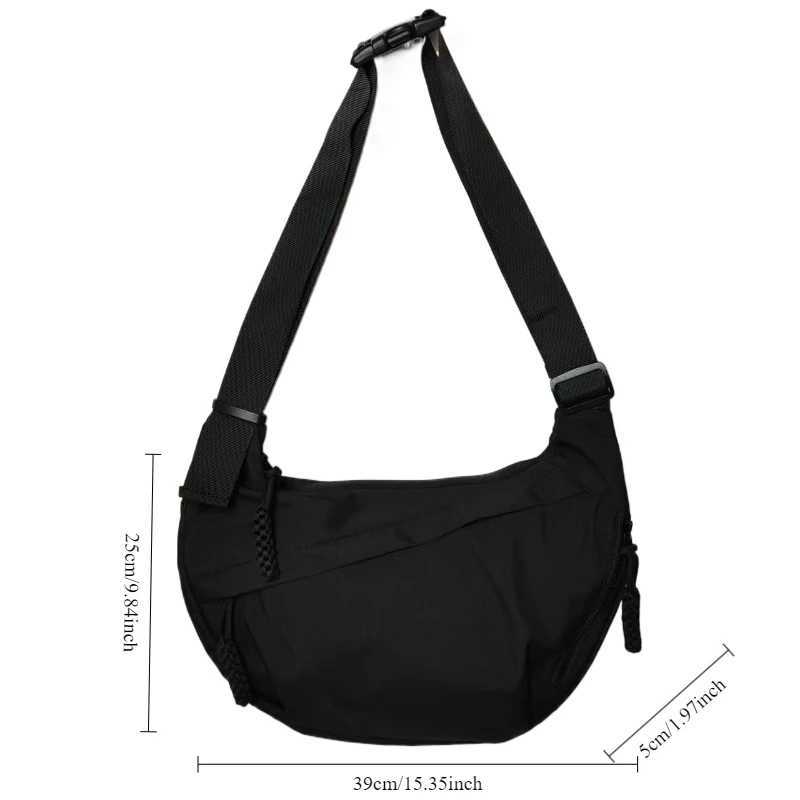 Large Capacity Nylon Crossbody Bags New Casual and Versatile Commuting Shoulder Bag Lightweight Sports Crossbody Hobos BagXJ250610
