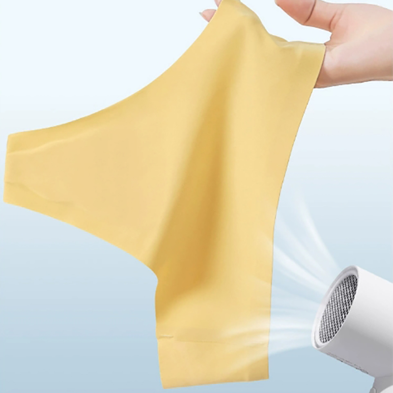 Manufacturer wholesale summer ice silk seamless anti awkward thread 7A latex silk antibacterial crotch sports yoga triangle women's underwea