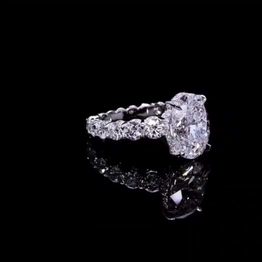Hip Hop Iced Out Moissanite Stone Gold Plated Custom Rings Design for Women