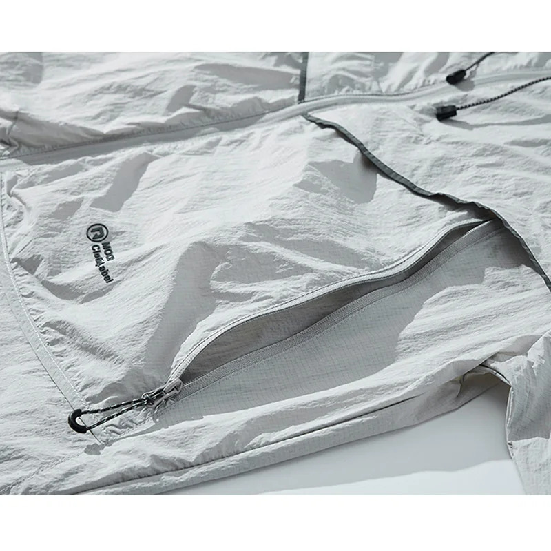 Summer UPF50 Ultraviolet-proof Jacket Men Outdoor Lightweight Breathable Loose Casual Sunscreen Cargo Jacket Techwear Coat 250611