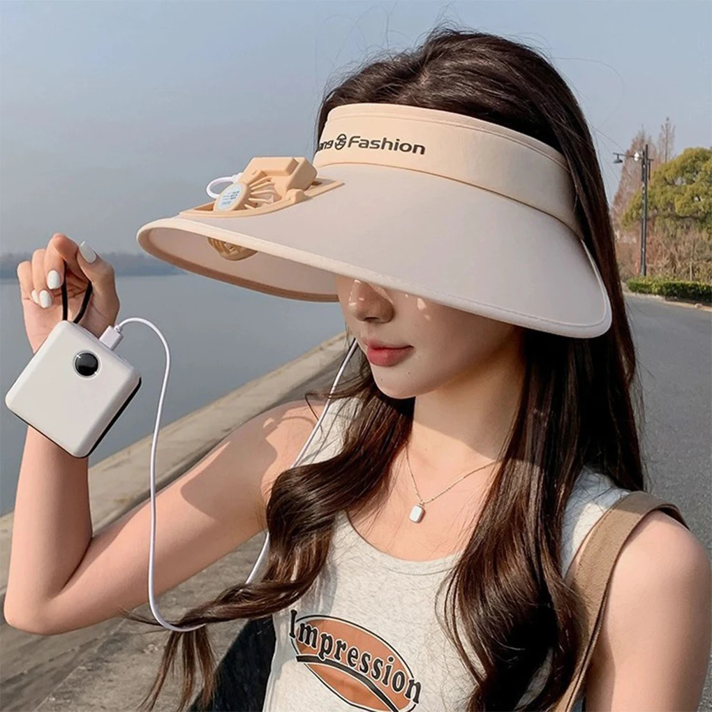 Solar Fan Hat Men and Women Solar Powered Fan Hat USB charging 5 Levels of Fan Speed 5-10 H Work Solar and Fan Hat for Fishing 250529