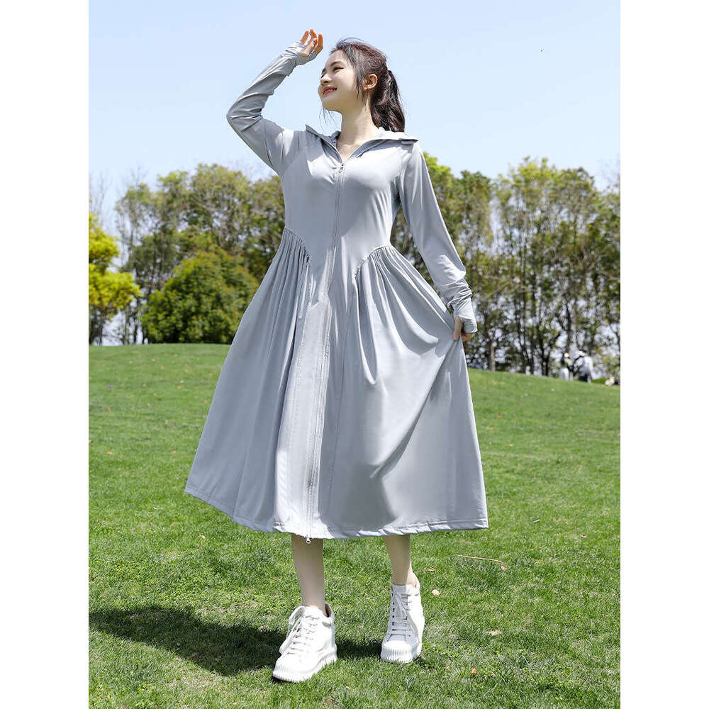 Designer Clothing 2025 Long Full Body For Women, Summer Ice Silk UV Skirt, Slim Fit Jacket With Large Brim Sun Protection Clothing