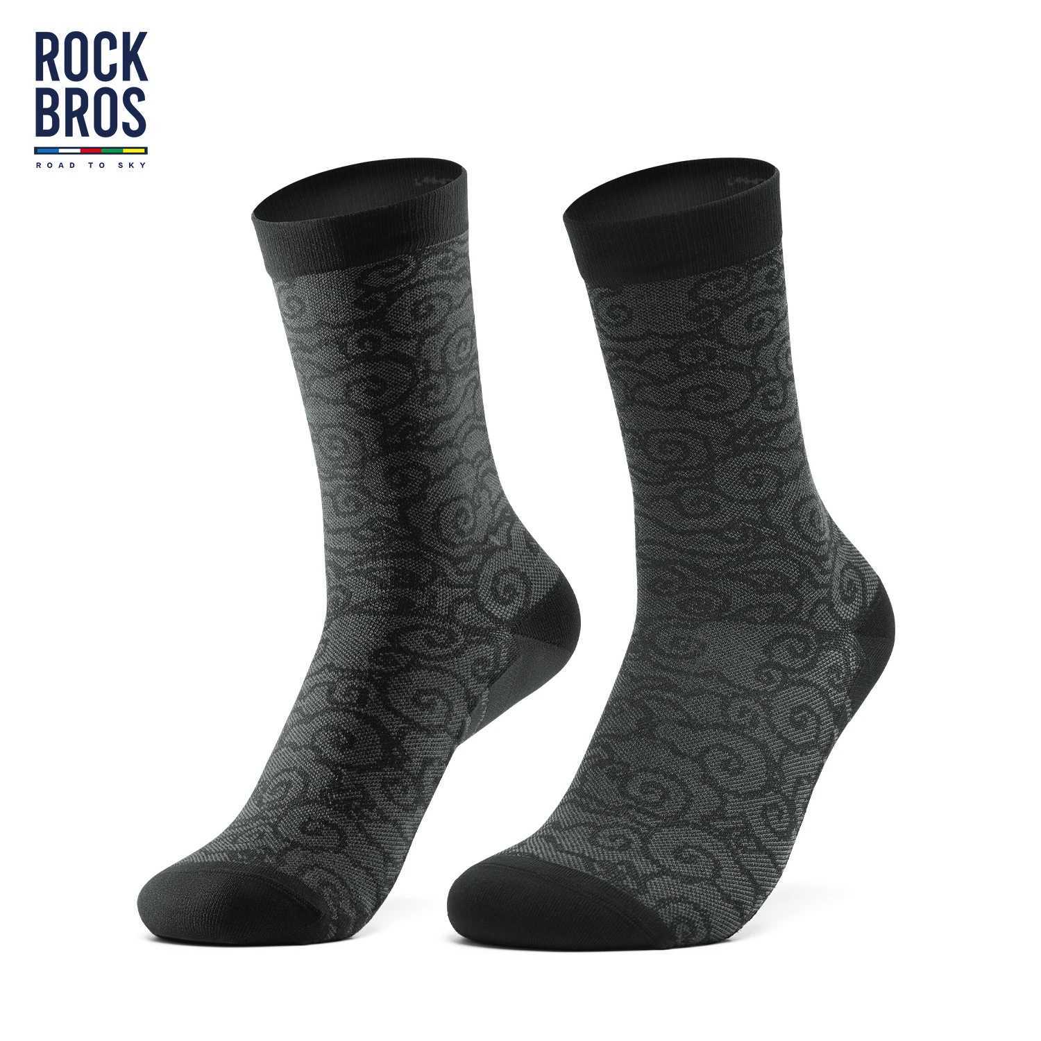 ROCKBROS Quick-Dry Cycling Socks Men Women Breathable Anti-Odor Bike Socks for Long Distance Riding Comfortable Durable Z250610