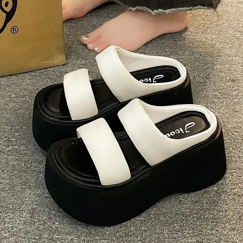 Women Platform Slippers Summer Wedge Sandals er Height Increasing Slippers Outdoor Casual Beach Slippers for Women 250609