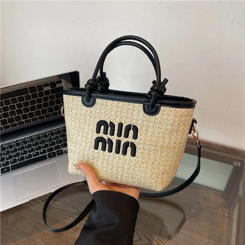 Tote bag designer bag handbag luxury shoulder bag crossbody beach bag ladies mini braided bag high quality versatile commuter bag
