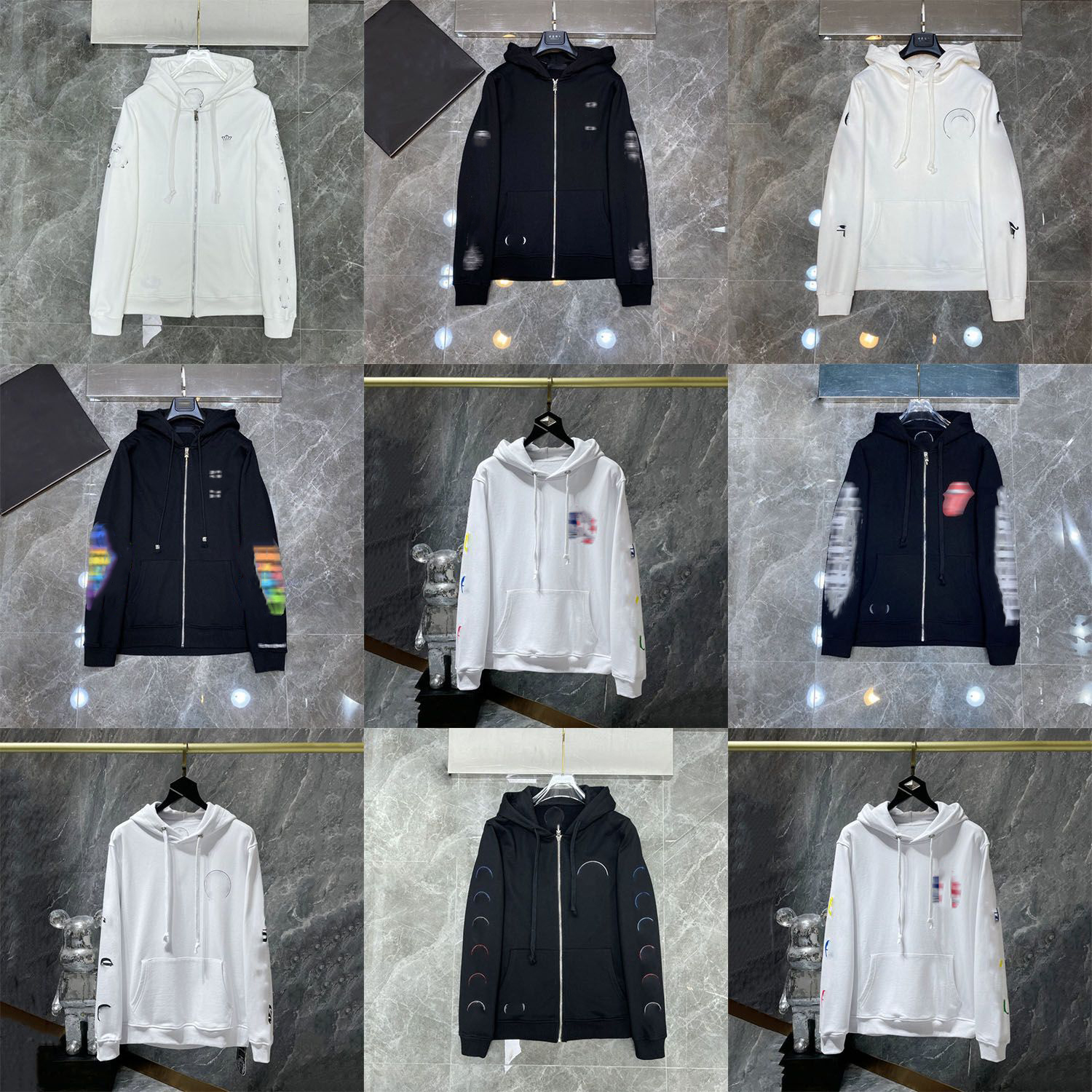 Designer Mens Hoodie Embroidery Letter Pattern Print Simple Classic Zipper Cardigan Sweatshirt Women