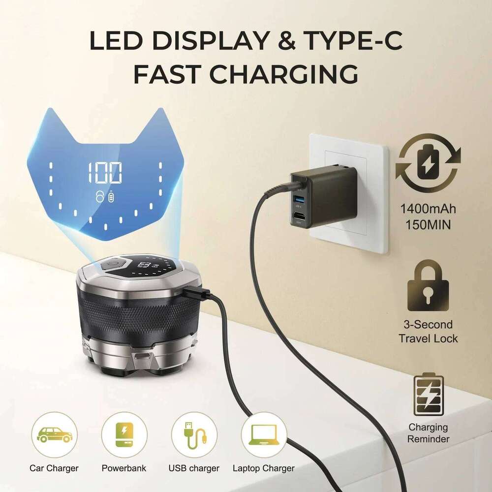 Sweker Head Bald Magnetic Electric Razor For Men Ipx7 Waterproof Rechargeable Shaver