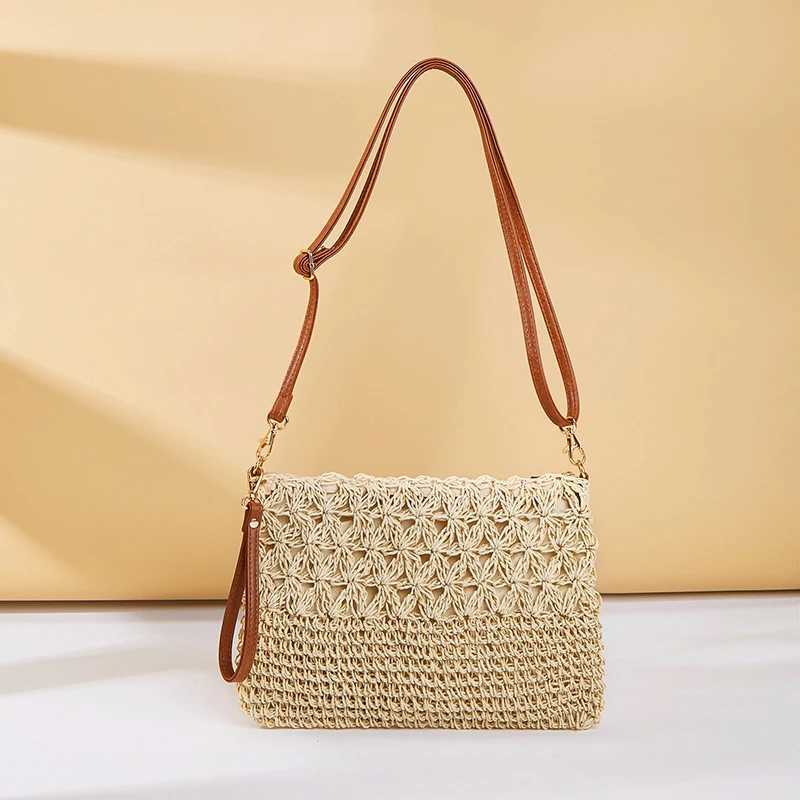Straw Crossbody Bags for Women Summer Woven Shoulder Bag Purse Raffia Beach Wristlet Crochet Handbag Purse for Women XJ250610