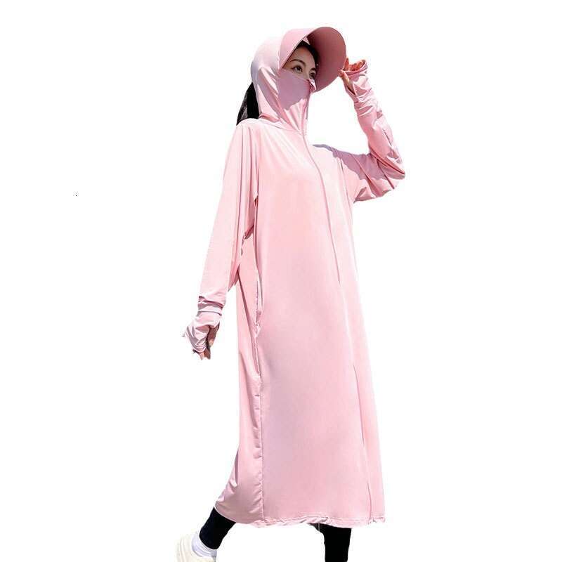 Designer Clothing 2025 Full Body Clothing For Women, Long Style 2025 New Summer UV Breathable Ice Silk Ultra-Thin Fashionable Sun Protection Jacket