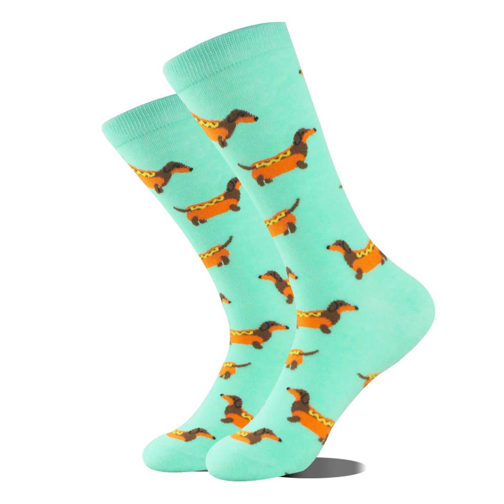 Creative Food Animal Funny Socks Cotton Alien Planet Socks Men Novelty Design Dinosaur Crew Skateboard Socks Mens Socks Z250610