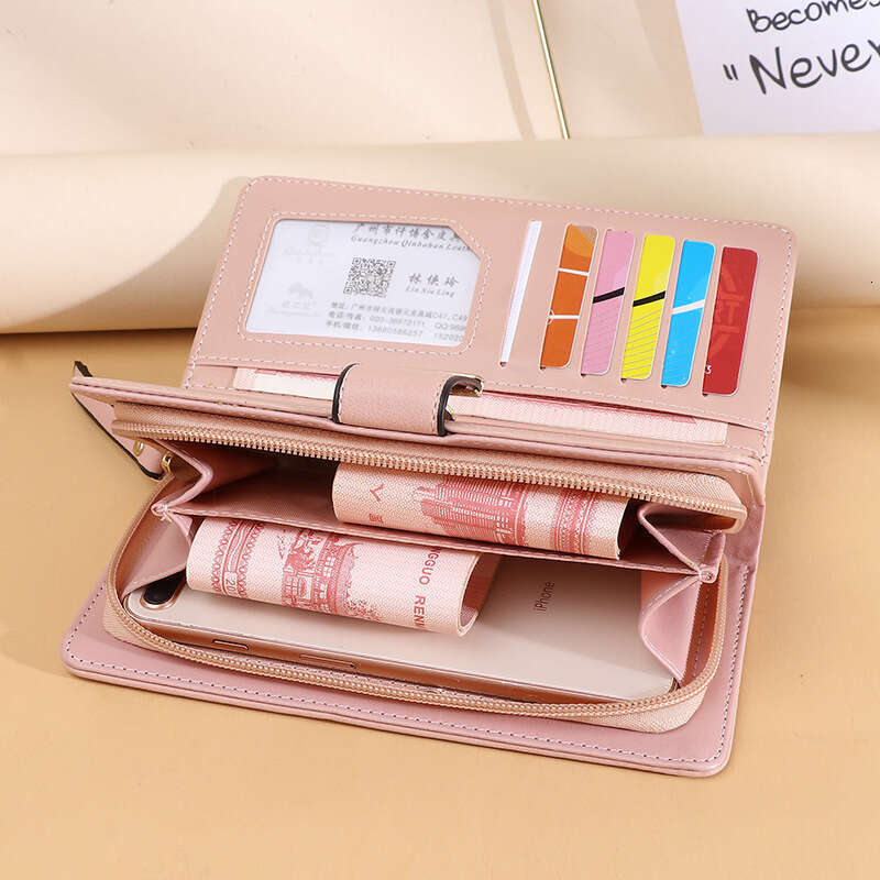 Hot Selling New Korean Style Women's Long Fashion Clutch High-end Niche Leaf Wallet